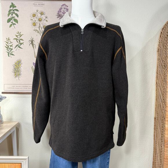 Kuhl Europa 1/4 Zip Pullover Alfpaca Fleece Charcoal Gorpcore Outdoor Hiking XL - Picture 1 of 8